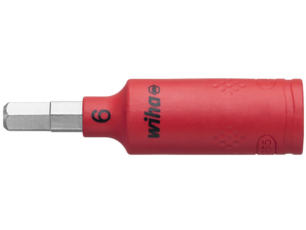 Insulated nut driver insert 1/4´ internal hexagon