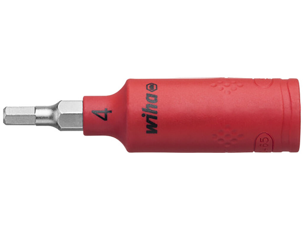 Insulated nut driver insert 1/4´ internal hexagon