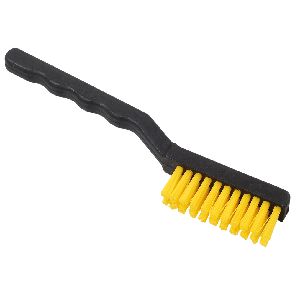 Brush, hard, yellow nylon bristles, ESD, width 60 mm