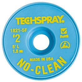 No-Clean desoldering braid, 1.4 mm, 1.5 m, yellow