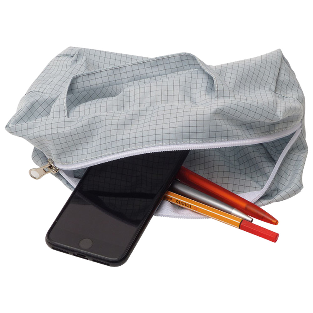Storage bag, with handle and zipper, ESD