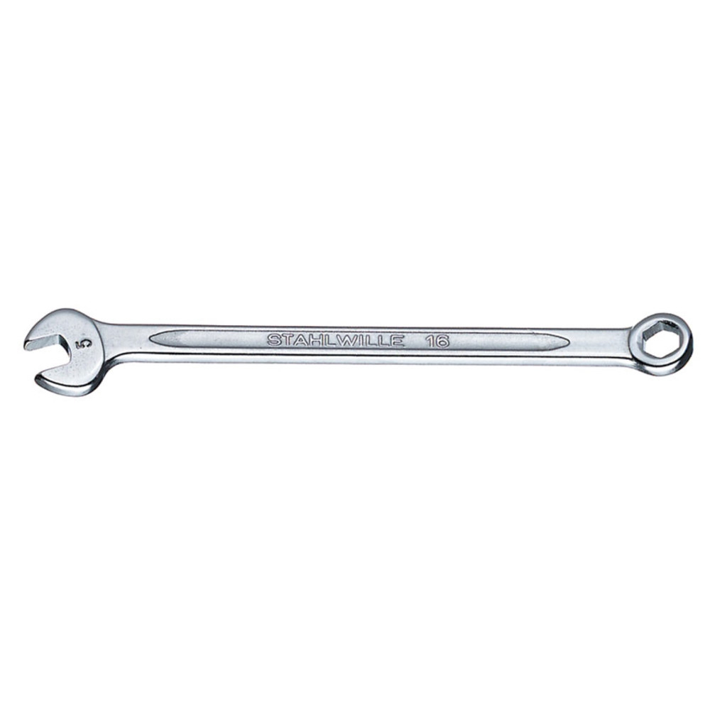 Open-box combination wrench, 3.5 mm jaw width, 75 mm long