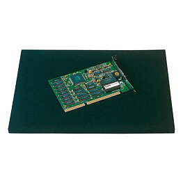 PU-skum svart, ESD, 553 x 353 x 15 mm, slät