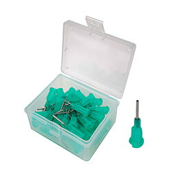Doseringsnål, rak, 1/2", 0,84 mm / Gauge 18, grön (50/pack)