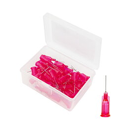 Doseringsnål, rak, 1/2", 0,26 mm / Gauge 25, röd (50/pack)