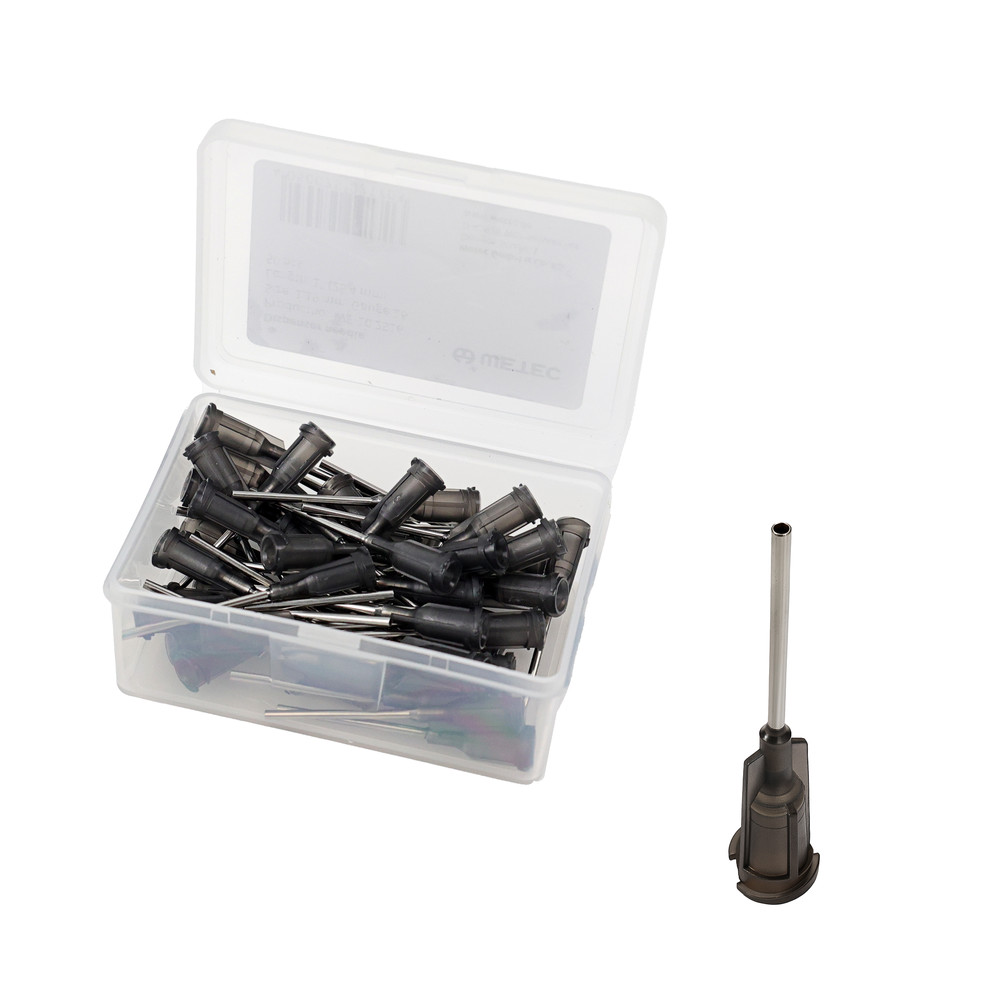 Dosing needle, straight, 1", 1.19 mm / Gauge 16, gray (pack of 50)