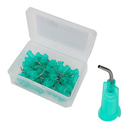 Doseringsnål, 45° böjd, 1/2", 0,84 mm / Gauge 18, grön (50/pack)
