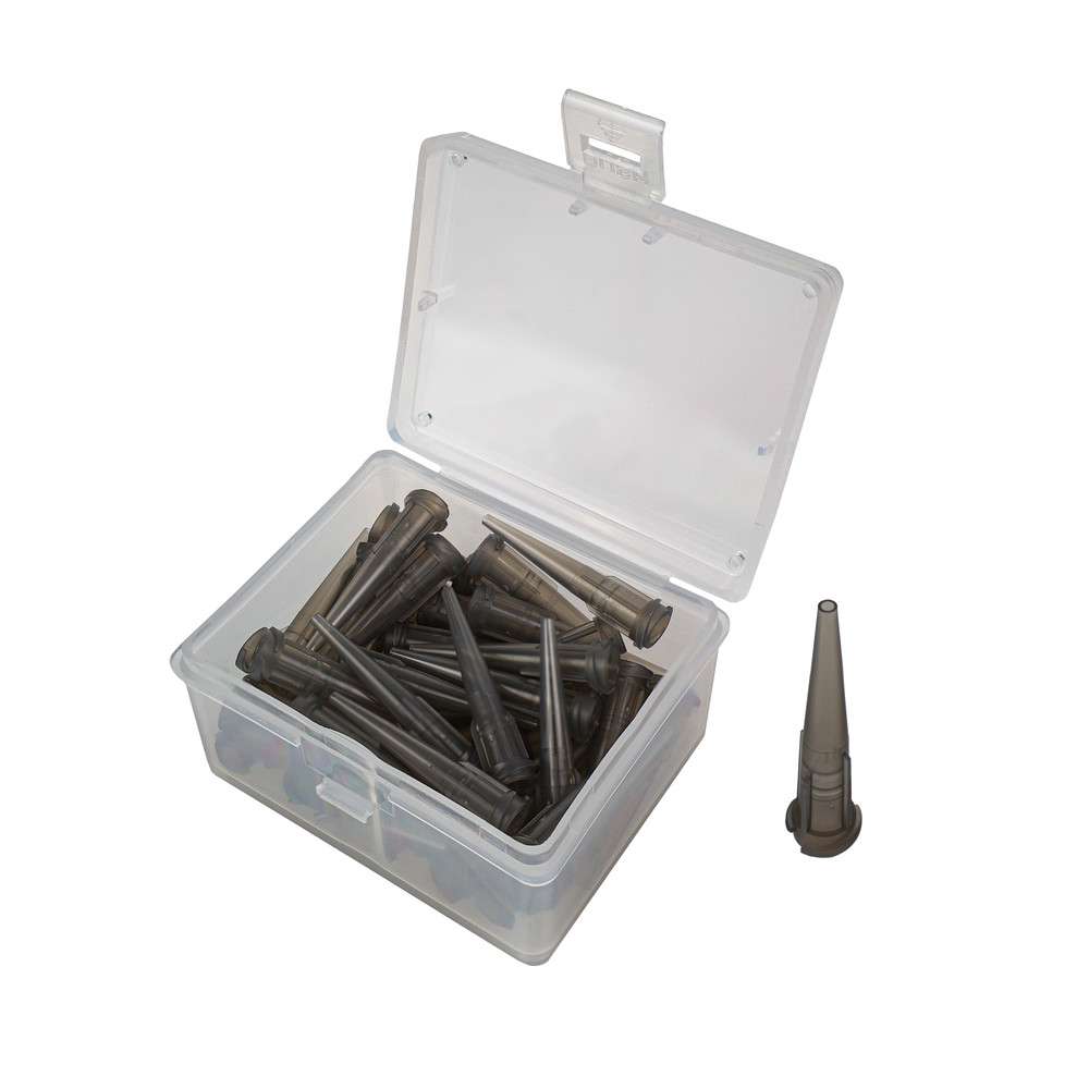 Doseringsnål av plast, 1,19 mm / Gauge 16, grå (50/pack)