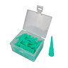 Doseringsnål av plast, 0,84 mm / Gauge 18, grön (50/pack)