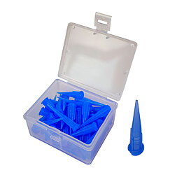Doseringsnål av plast, 0,41 mm / Gauge 22, blå (50/pack)