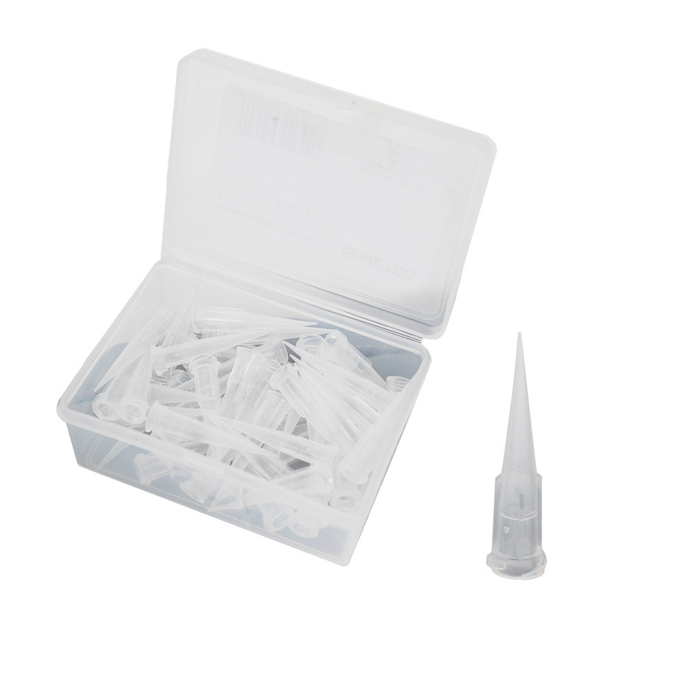 Doseringsnål av plast, 0,21 mm / Gauge 27, transparent (50/pack)