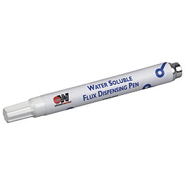 Flux pen, with water-soluble flux