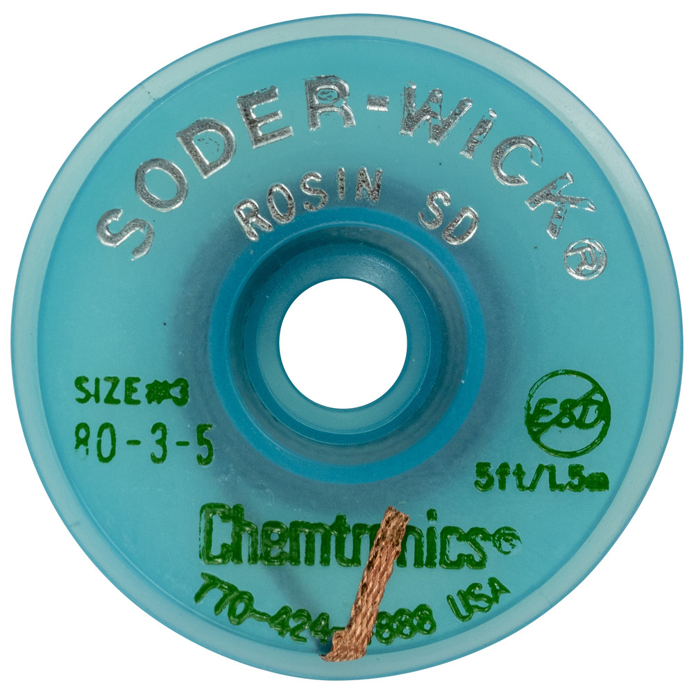 Soder-Wick Rosin Desoldering Braid, 2.0 mm, 1.5 m