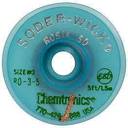 Soder-Wick Rosin Desoldering Braid, 2.0 mm, 1.5 m