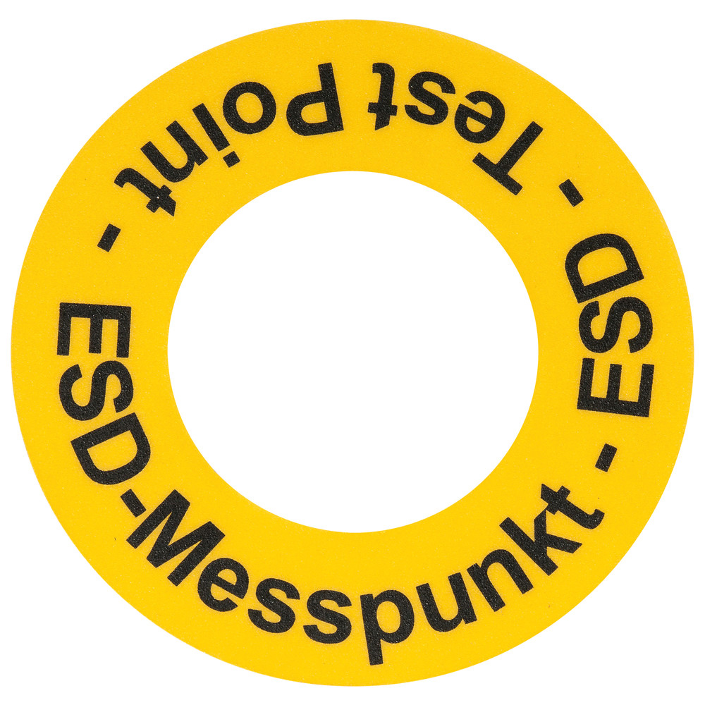 Golvmarkeringsdekaler ESD-mätpunkt, ESD