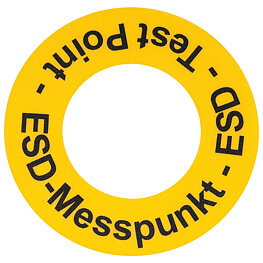 Floor marking sticker ESD measuring point, ESD