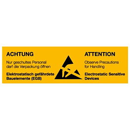 Warning sign, ESD