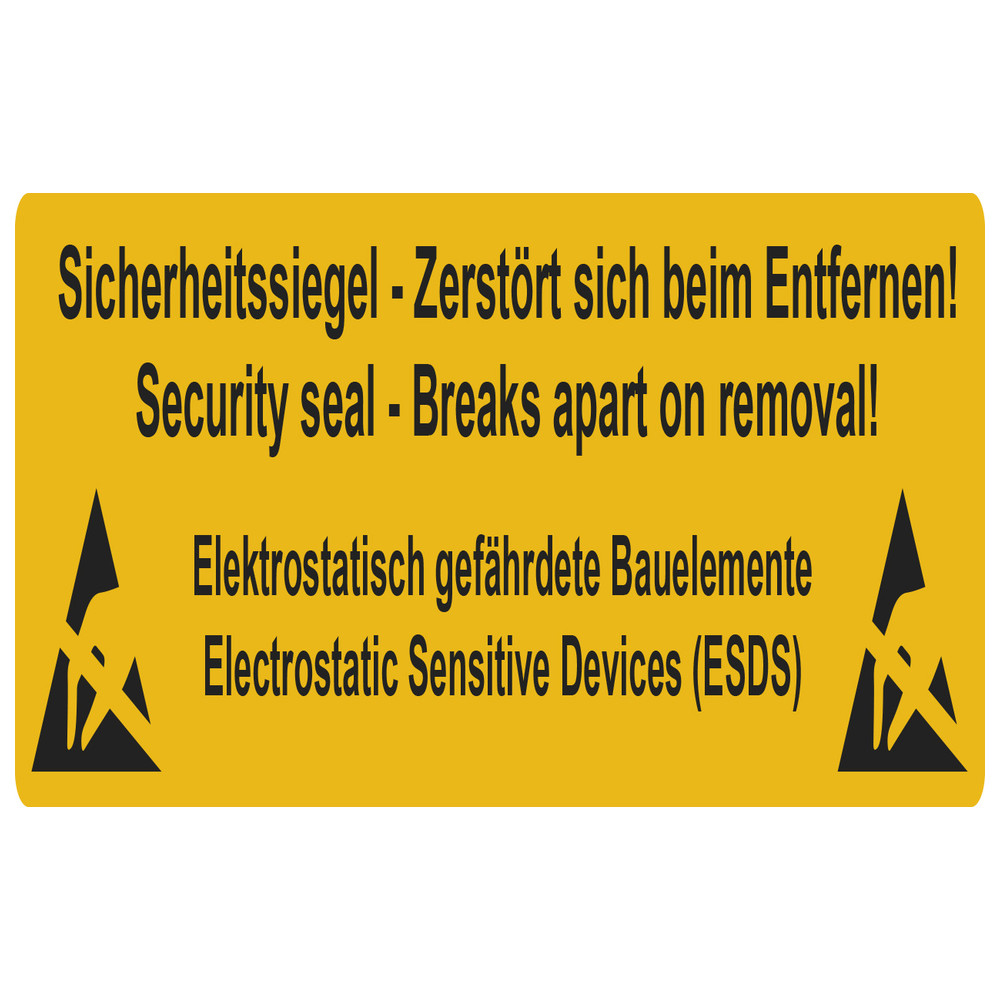 Sealing tape with tear effect, ESD