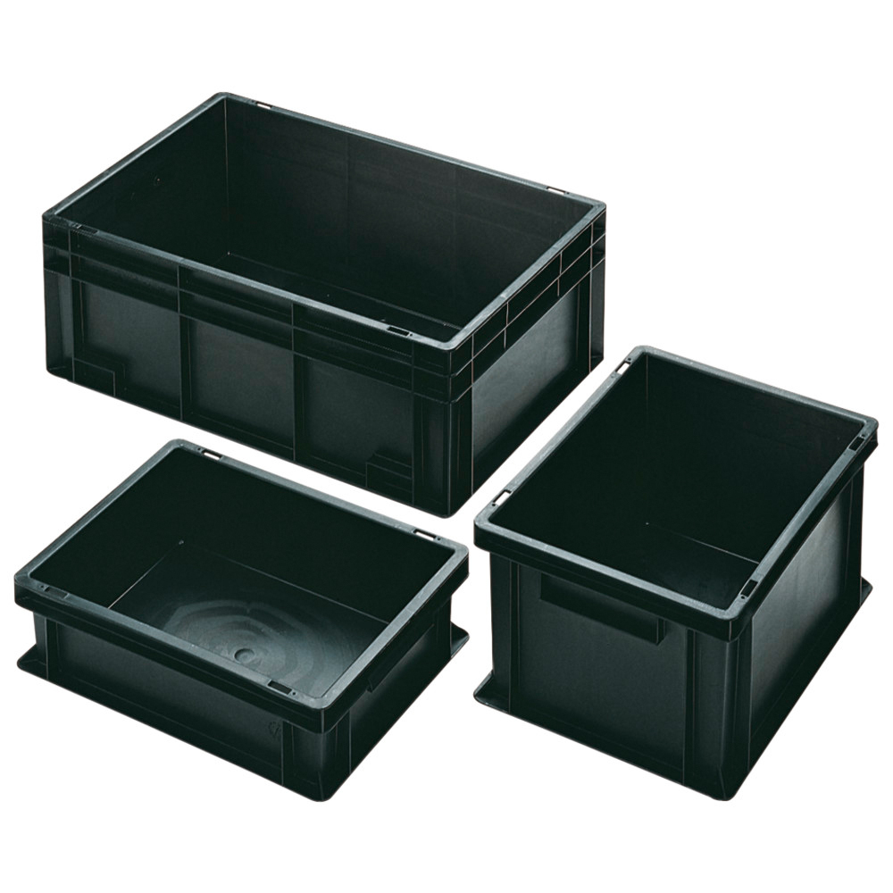 Standardförvaringslåda, ESD, 600 x 400 x 150 mm, underdel