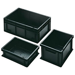 Standard storage container, ESD, 600 x 400 x 280 mm, base tray