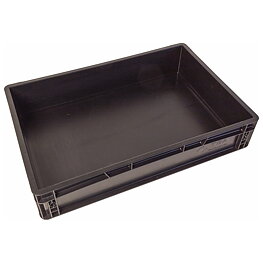 Storage container with under-bowl handle, ESD, 600 x 400 x 120 mm