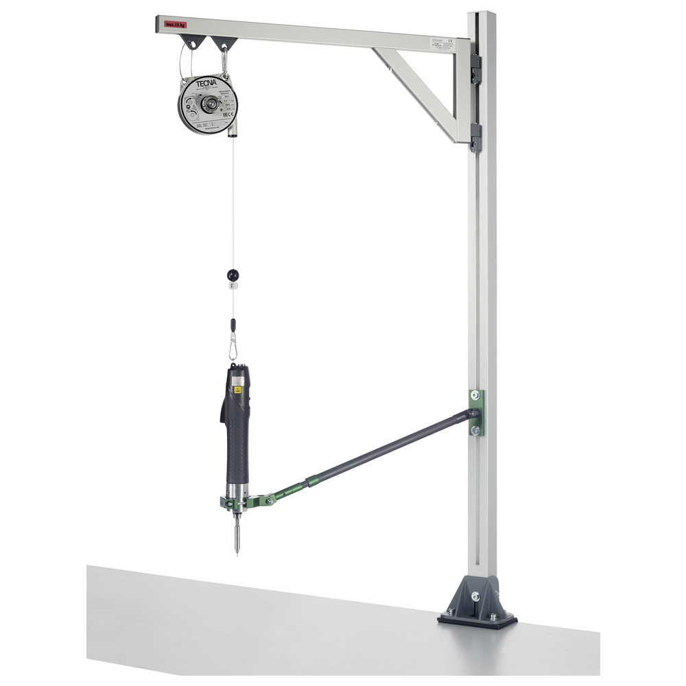 Swivel support arm, 600 mm reach, 4 kg load capacity
