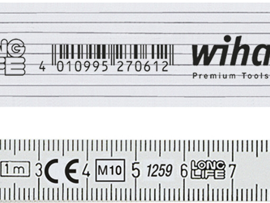 Folding ruler Longlife 1 m metric, 10 segments