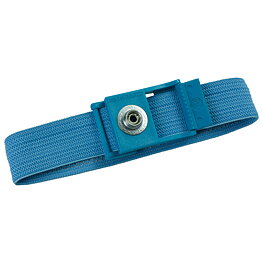 Wrist strap, ESD, light blue, 7 mm