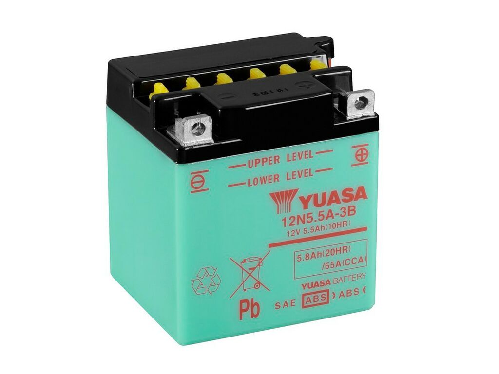 Yuasa Mc batteri  12N5.5A-3B 12v 5,8 Ah