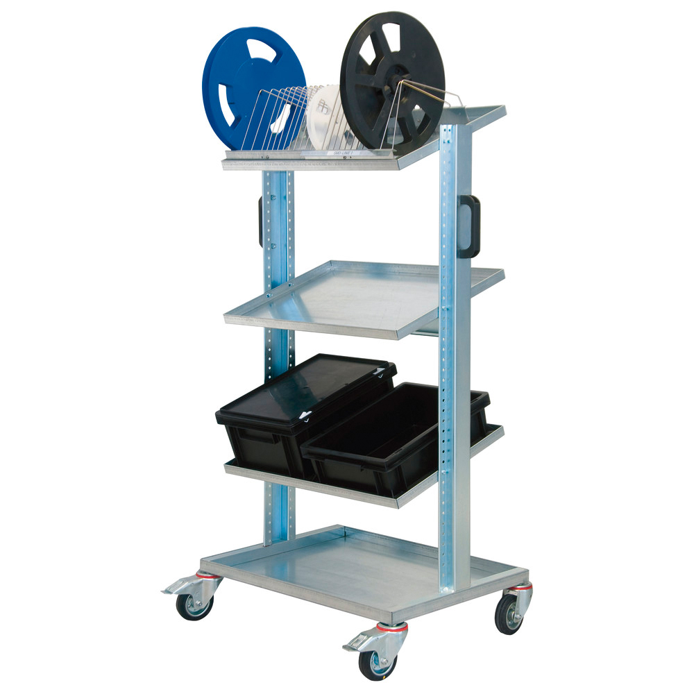 Transportvagn med handtag, ESD, 1.040 x 540 x 1.280 mm