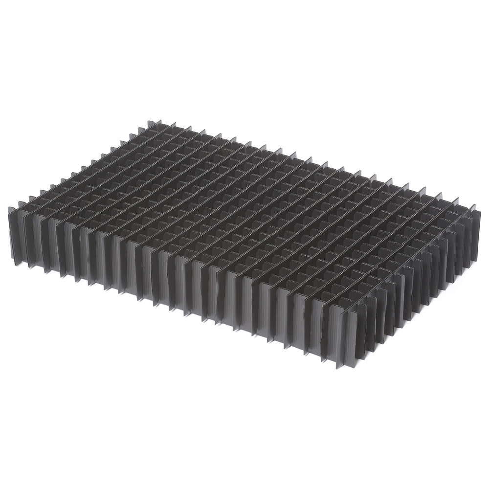 Standard compartments for storage containers 600 x 400 mm, ESD, height 120 mm