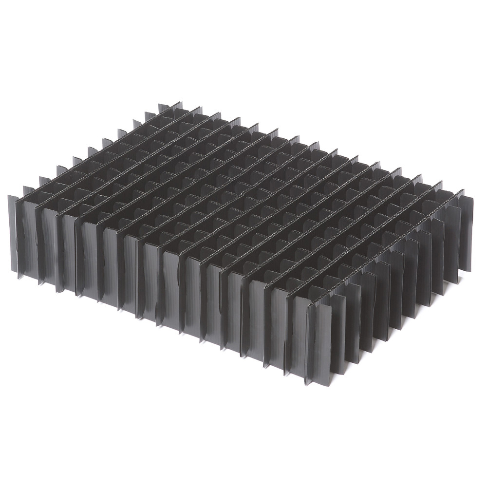 Standard compartments for storage containers 400 x 300 mm, ESD, height 80 mm