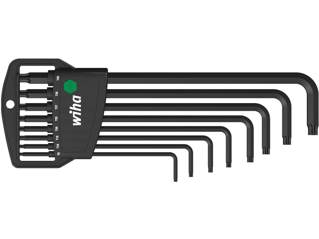 L-key set in Classic holder TORX®, 9-pcs., black oxidised
