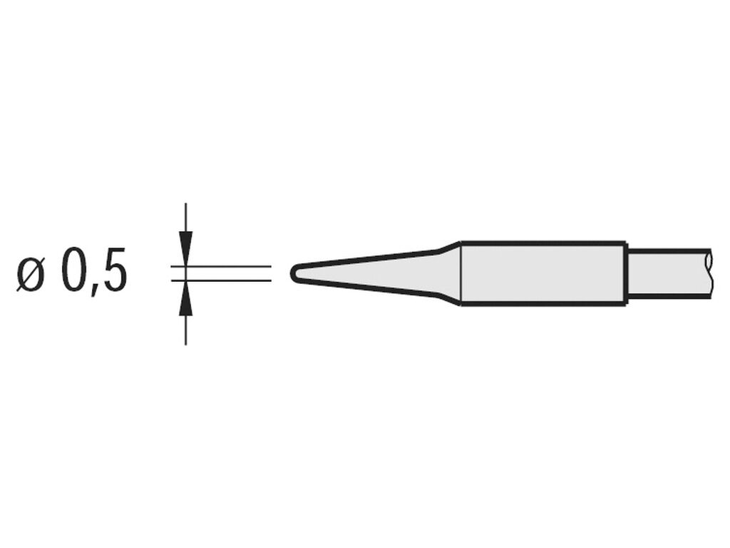 Soldering tip for T210-A / T210-NA, slim, pointed, C210013
