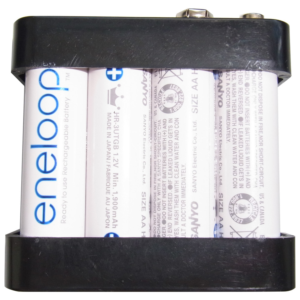 Batteripaket Metriso3000, med 8 uppladdningsbara LSD NiMH-batterier