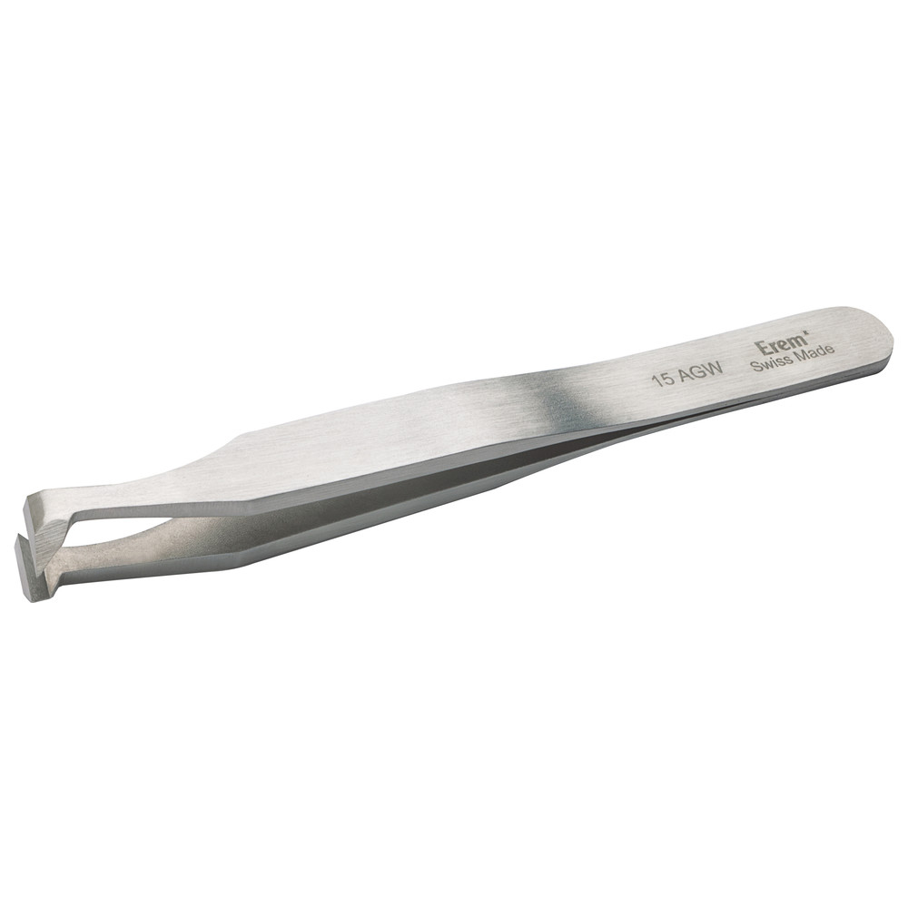 Cutting tweezers 15AGW, narrow, angled head, 9.5 mm