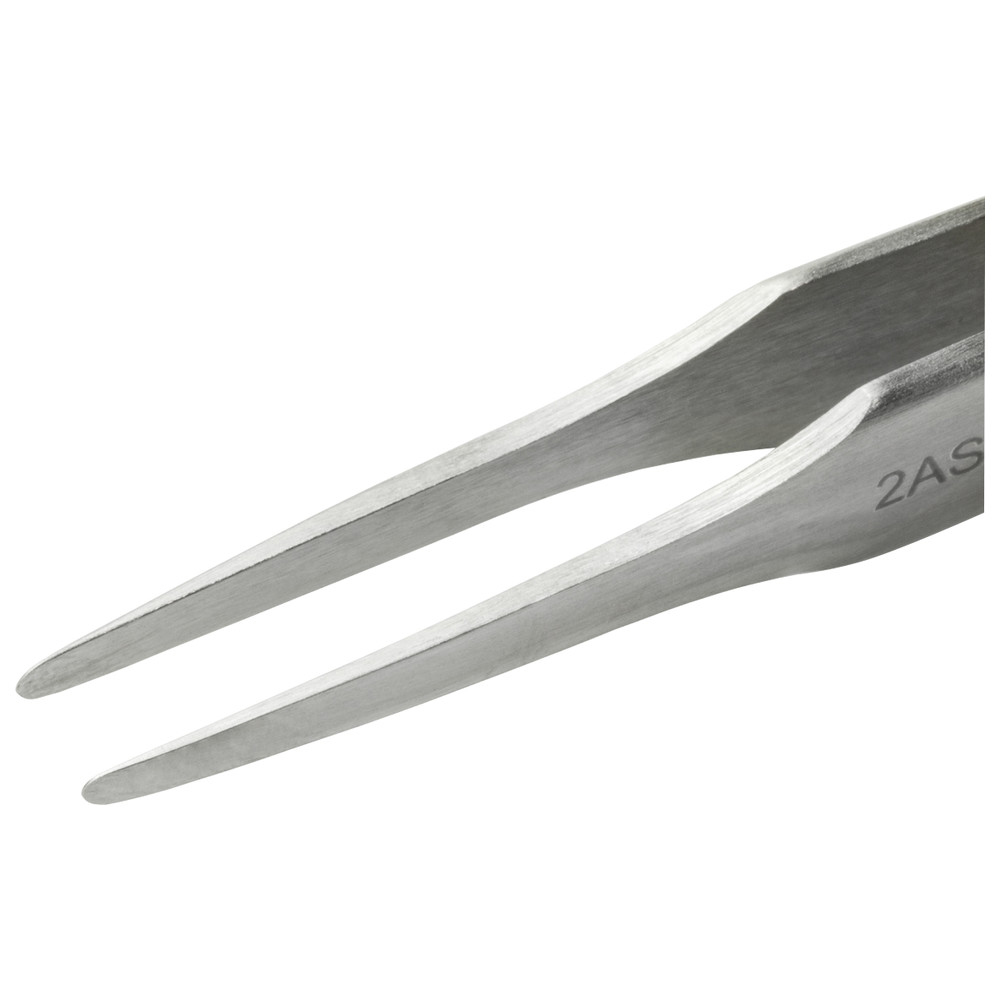 Precisionspincett 2ASA, platta rundade spetsar
