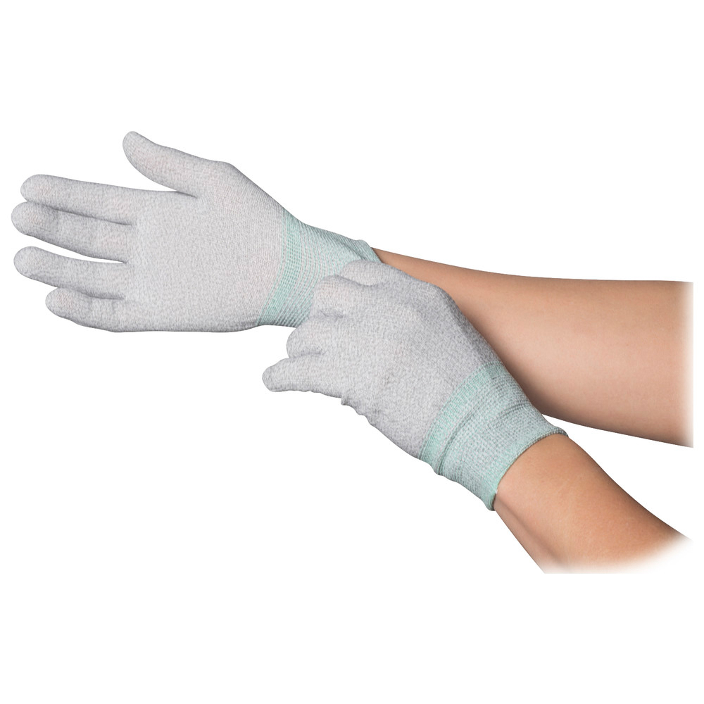 Nylon/polyester glove with cuff, without coating, ESD, S