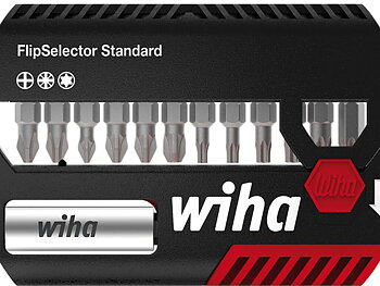 Bit set FlipSelector Standard 25 mm Phillips, Pozidriv, TORX®, 14-pcs., 1/4´ wit