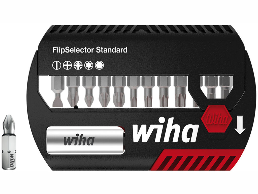 Bit set FlipSelector Standard 25 mm assorted 1/4´ 14-pcs.