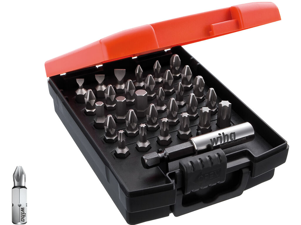 Bit set Standard 25 mm assorted, 32-pcs. incl. box, 1/4´
