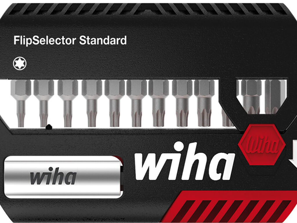 Bit set FlipSelector Standard 25 mm TORX®, 14-pcs., 1/4´ with belt clip, in blis