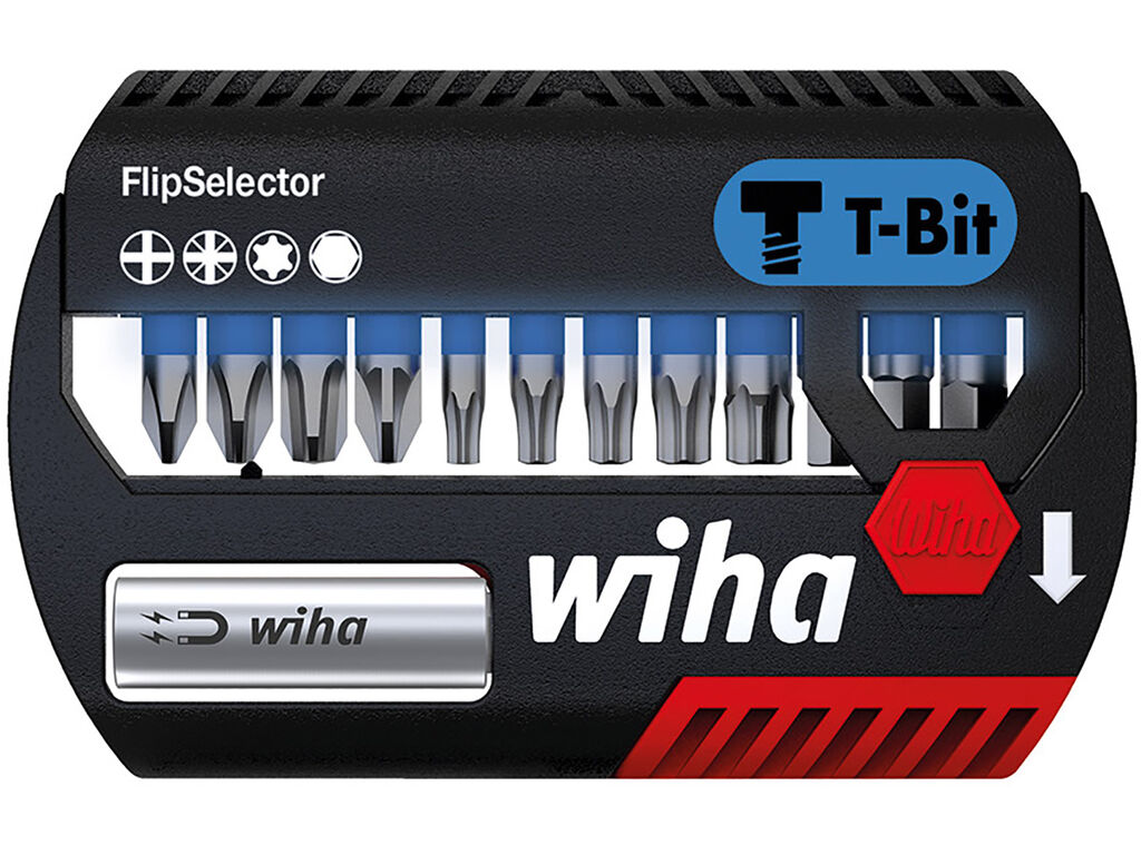 FlipSelector T bit set, 25 mm assorted 1/4´ 14-pcs.