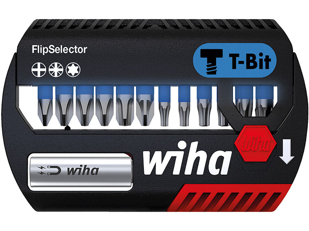 FlipSelector T bitsats, 25 mm Phillips, Pozidriv, TORX®, 14 delar, 1/4´
