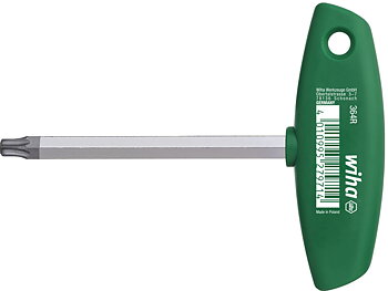 L-nyckel med T-handtag TORX® MagicSpring® matt förkromad T10
