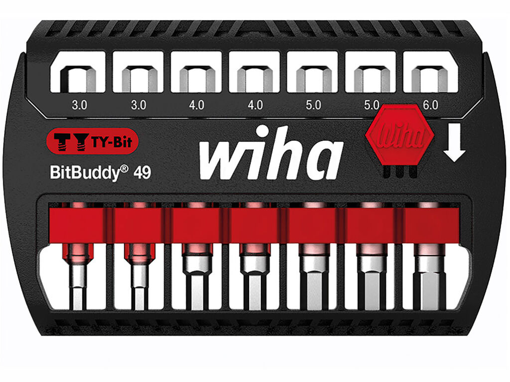 BitBuddy® TY bit set, 49 mm Hexagon 1/4´ 8-pcs.