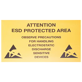 ESD-dekal, ESD, engelska, 300 x 500 mm