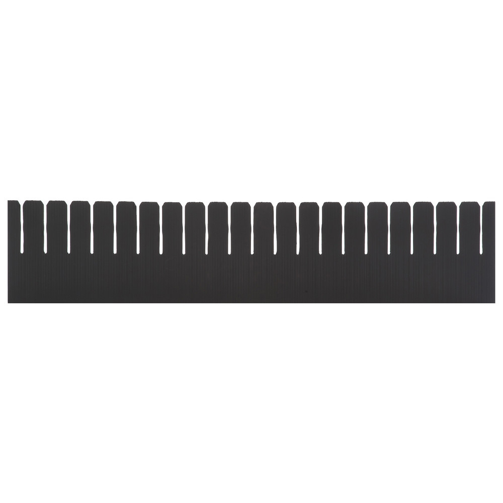 Fack, ESD, längsgående ribba, 21 slitsar, 553 x 120 x 3 mm