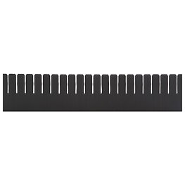 Fack, ESD, längsgående ribba, 21 slitsar, 553 x 120 x 3 mm