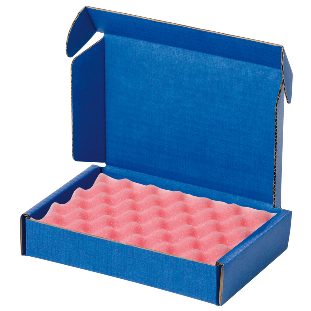 Safeshield transportlåda, ESD, 178 x 127 x 38 mm, PU-skum, 20 mm